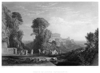 Temple de Jupiter Panhellenius, 19ème siècle