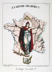 Le Martyr Immortalisé!, allégorie de la France républicaine, 1871