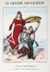 Soyez les Frères !, allégorie de la France républicaine, 1871