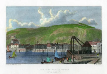 Lieu de débarquement, port extérieur, Douvres, Kent, 19e siècle