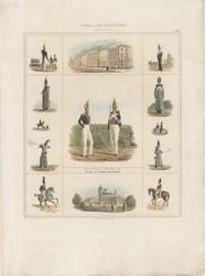 Le régiment de la garde Pavlovsky, 1840