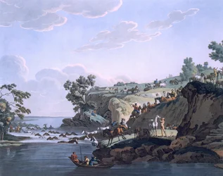 Chevaux traversant une rivière, 1812-13