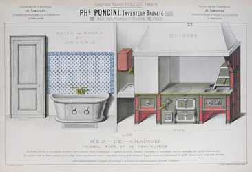 Conceptions de cuisine et de salle de bain, illustration du catalogue 