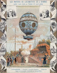 Premier vol en montgolfière habité, Pilâtre de Rozier et le marquis d