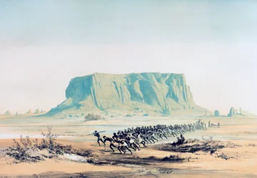 Vue du Mont Barkal, Soudan, 1842-1845