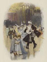 Bal des enfants au carnaval