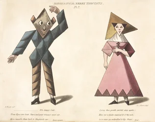 Pl.2 de Mathematical Merry Thoughts, gravé par F.C. Hunt, vers 1820-30