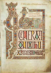 Les Évangiles de Lindisfarne, 715-721