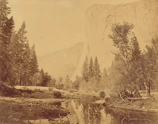 Tutokanula. Vallée du Yosemite. (Le grand chef) "El Capitan". 3500 Feet High.