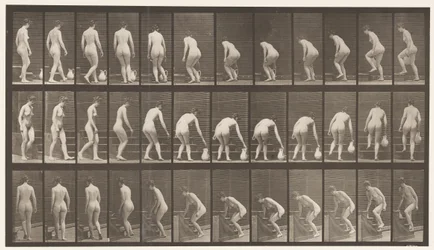 Planche 108. Tourner pour monter des escaliers, se pencher, soulever un pichet, 1872-1885