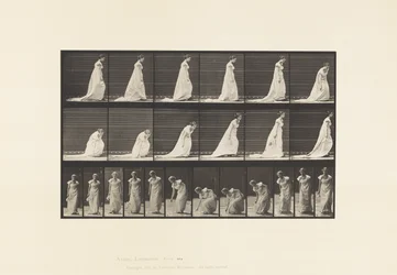 Planche 209. Se penchant et soulevant un mouchoir, 1885