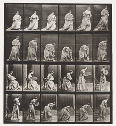 Planche 250. Se Lever de la Chaise, Se Pencher et Ramasser un Mouchoir