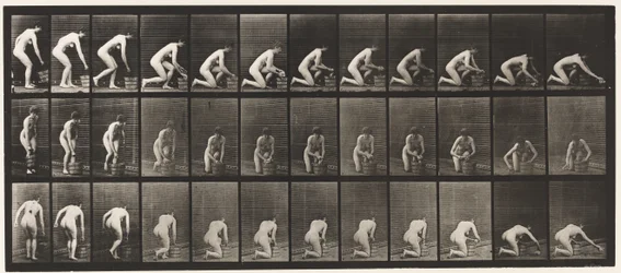Planche 252. Agenouillé sur le genou droit et frottant le sol, 1872-1885
