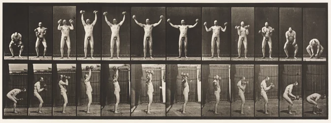Planche 325. Soulever et tenir deux haltères de 50 lb, 1885