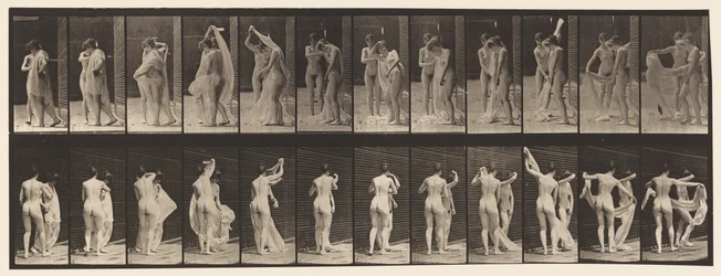 Planche 428. Toilette; Deux modèles, 1 se déshabillant 8, 1872-1885