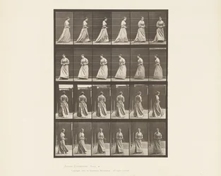 Marcher et Se Retourner, Bouquet dans les Deux Mains, 1885
