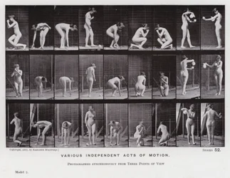 La figure humaine en mouvement : Divers actes indépendants de mouvement