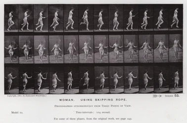 La figure humaine en mouvement : Femme, utilisant une corde à sauter