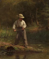 Garçon pêchant, c.1860