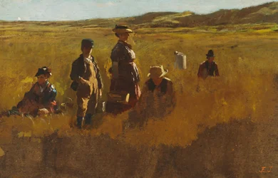 Dans les champs, vers 1878-80