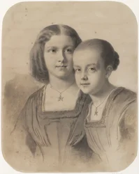 Portrait de Woltera Geertruida, comtesse de Limburg Stirum et comtesse Frederika Augusta