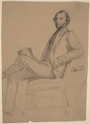 Étude assise de M.D.