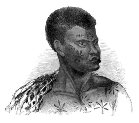 Autochtone du Mozambique, 1848