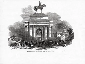 La grande statue de Wellington telle qu