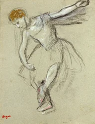 Une danseuse de profil