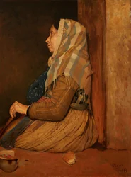 Une mendiante romaine, 1857