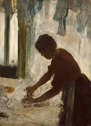 Une femme repassant, 1873