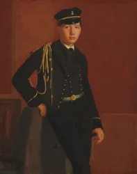 Achille De Gas en uniforme de cadet