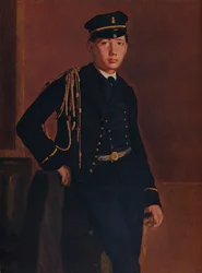 Achille de Gas en uniforme de cadet, 1856-1857