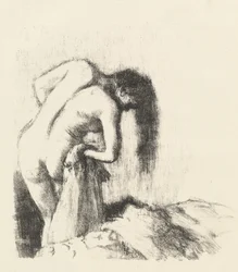 Après le bain La sortie du bain Petite planche, vers 1891