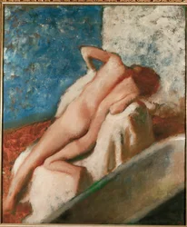Après le bain (huile sur toile)