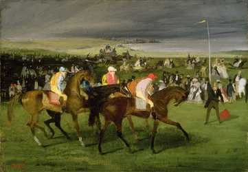 Aux courses : Le départ, vers 1860-62