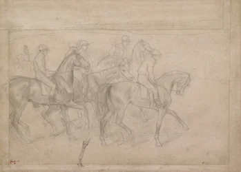Aux courses, vers 1860-62