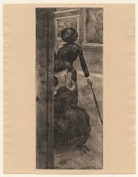 Au Louvre, La peinture, Mary Cassatt