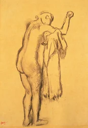 Baigneuse se séchant