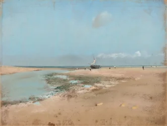 Plage à marée basse (Embouchure de la rivière)