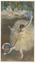 Dancer in arabesqu (pastel)