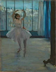 Danseuse posant pour un photographe (Danseuse devant la fenêtre)