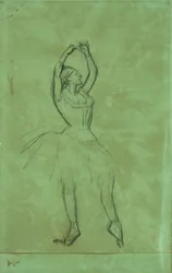 Danseuse avec bras levés