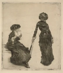 La peintre Mary Cassatt au Louvre, collection d