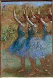 Trois danseuses en bleu