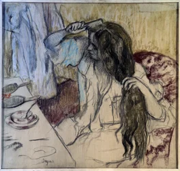 Femme à sa toilette