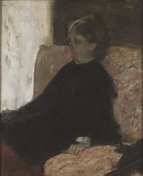 Femme en noir, par Edgar Degas (1834-1917). Nationalmuseum Stockholm