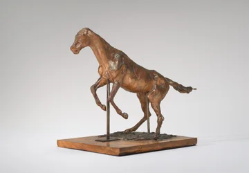 Cheval refusant un obstacle, fin des années 1880