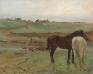 Chevaux dans un pré, 1871