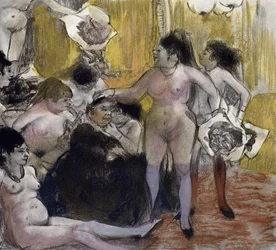 Illustration de « La Maison Tellier » de Guy de Maupassant (1850-93), gravée par Maurice Potin, 1933